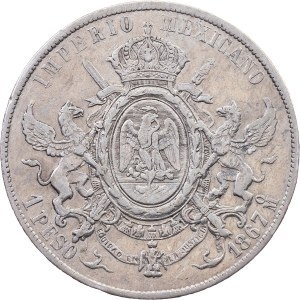Mexico, 1 Peso 1867, Mo
