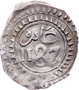 Morocco, Dirham AH1187 (1773)