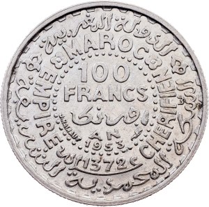 Morocco, 100 Francs 1372 (1953), Paris