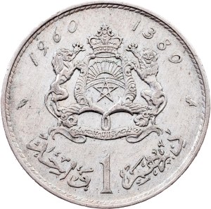 Morocco, 1 Dirham 1380 (1960), Paris