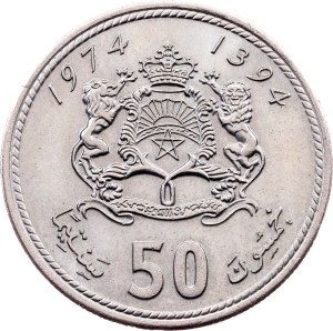 Morocco, 50 Santimat 1394 (1974), Llantrisant