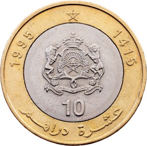 Morocco, 10 Dirhams 1415 (1995)  