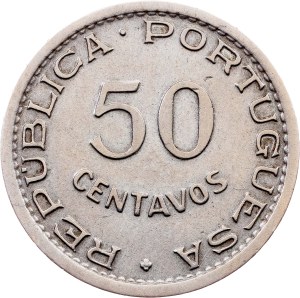 Mozambique, 50 Centavos 1950, Lisbon