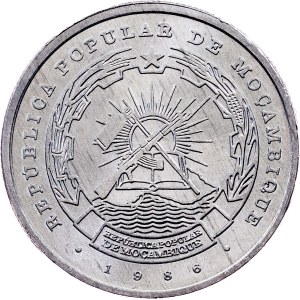 Mozambique, 2,5 Meticais 1986