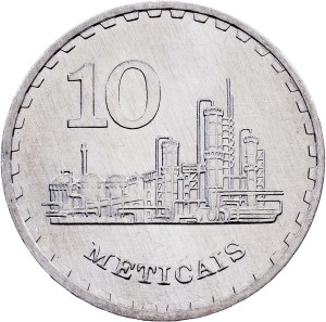 Mozambique, 10 Meticais 1986