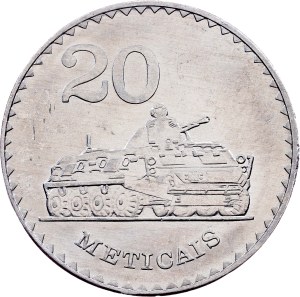 Mozambique, 20 Meticais 1986