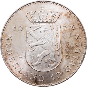 Netherlands, 10 Gulden 1973, Utrecht