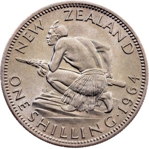 New Zealand, 1 Shilling 1964, London
