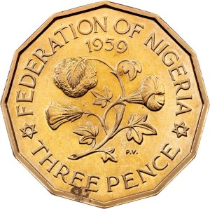 Nigeria, 3 Pence 1959, London