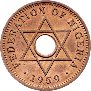 Nigeria, 1/2 Penny 1959, London