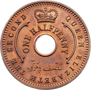 Nigeria, 1/2 Penny 1959, London
