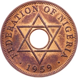 Nigeria, 1 penny 1959, Londra