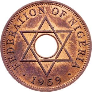 Nigeria, 1 Penny 1959, London