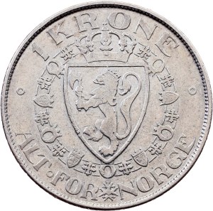 Norway, 1 Krone 1917, Kongsberg