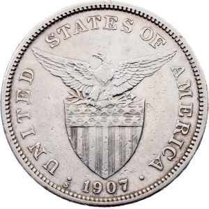 Philippines, 1 Peso 1907, San Francisco