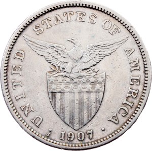 Philippines, 1 Peso 1907, San Francisco