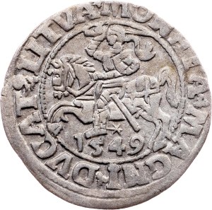 Sigismund II. August, 1/2 Groschen / Półgrosz 1549, Vilnius
