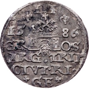 Stephen Báthory, 3 Groszy / Trojak 1586, Riga