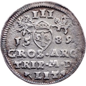 Sigismund III. Vasa, Trojak / 3 Grosze 1589, Vilnius