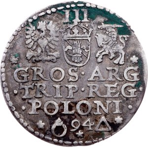 Sigismund III. Vasa, 3 Groszy / Trojak 1594, Malbork