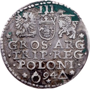 Sigismund III. Vasa, 3 Groszy / Trojak 1594, Malbork