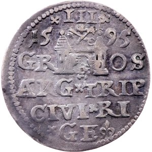 Sigismund III. Vasa, 3 Groszy / Trojak 1595, Riga
