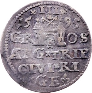 Sigismund III. Vasa, 3 Groszy / Trojak 1595, Riga