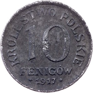 Poland, 10 Fenigów 1917, Stuttgart