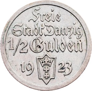 Danzig, 1/2 Gulden 1923, Utrecht
