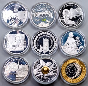Poland, 10 Zlotych 2003, 2004, 2005, 2006, 2008, 2009