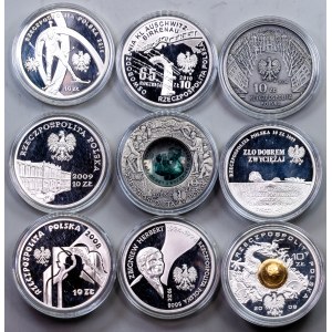Poland, 10 Zlotych 2004, 2008, 2009, 2010