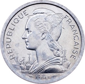 Reunion, 2 Francs 1948, Paris