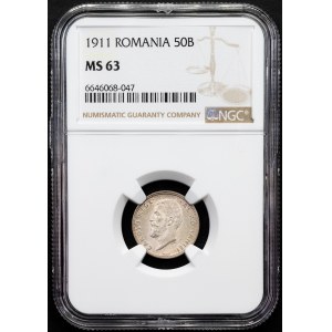 Romania, 50 Bani 1911