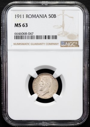 Romania, 50 Bani 1911