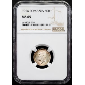 Romania, 50 Bani 1914