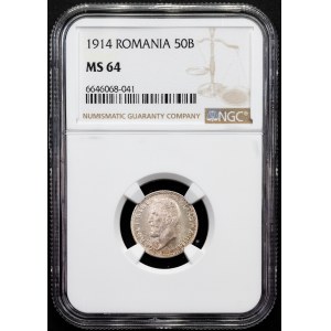 Romania, 50 Bani 1914