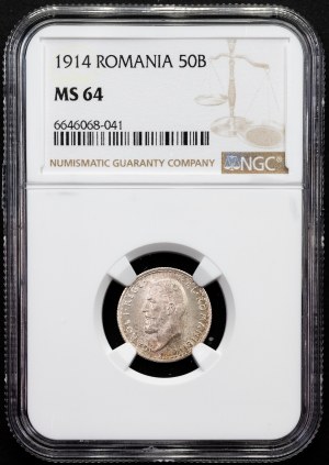 Romania, 50 Bani 1914