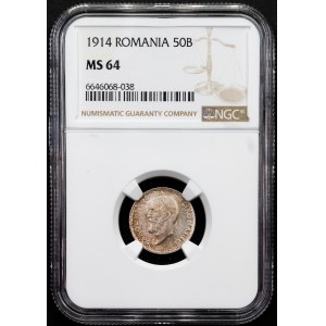 Romania, 50 Bani 1914