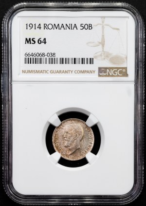 Romania, 50 Bani 1914