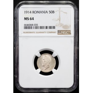 Romania, 50 Bani 1914