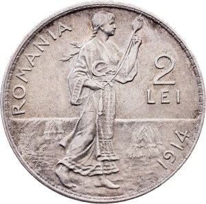 Romania, 2 Lei 1914