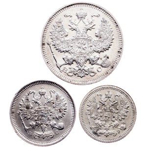 Russia, 5, 10, 20 Kopecks 1905, 1915, СПБ