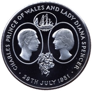 Saint Helena, 25 Pence 1981, Llantrisant