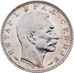 Serbia, 1 Dinar 1915