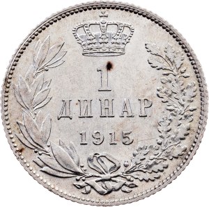 Serbia, 1 Dinar 1915