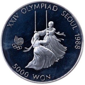 South Korea, 5000 Won 1988