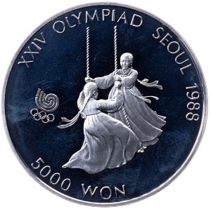 South Korea, 5000 Won 1988