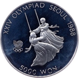 South Korea, 5000 Won 1988