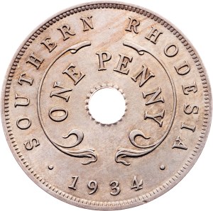 Southern Rhodesia, 1 Penny 1934, London