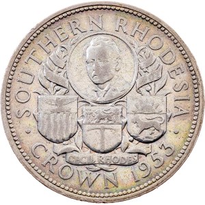 Southern Rhodesia, 1 Crown 1953, London